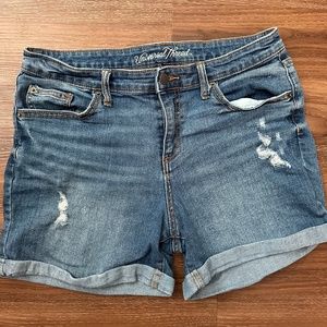 Denim shorts $6
